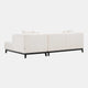 RHF Chaise Lounge Sofa In Fabric Lyssa Off-White