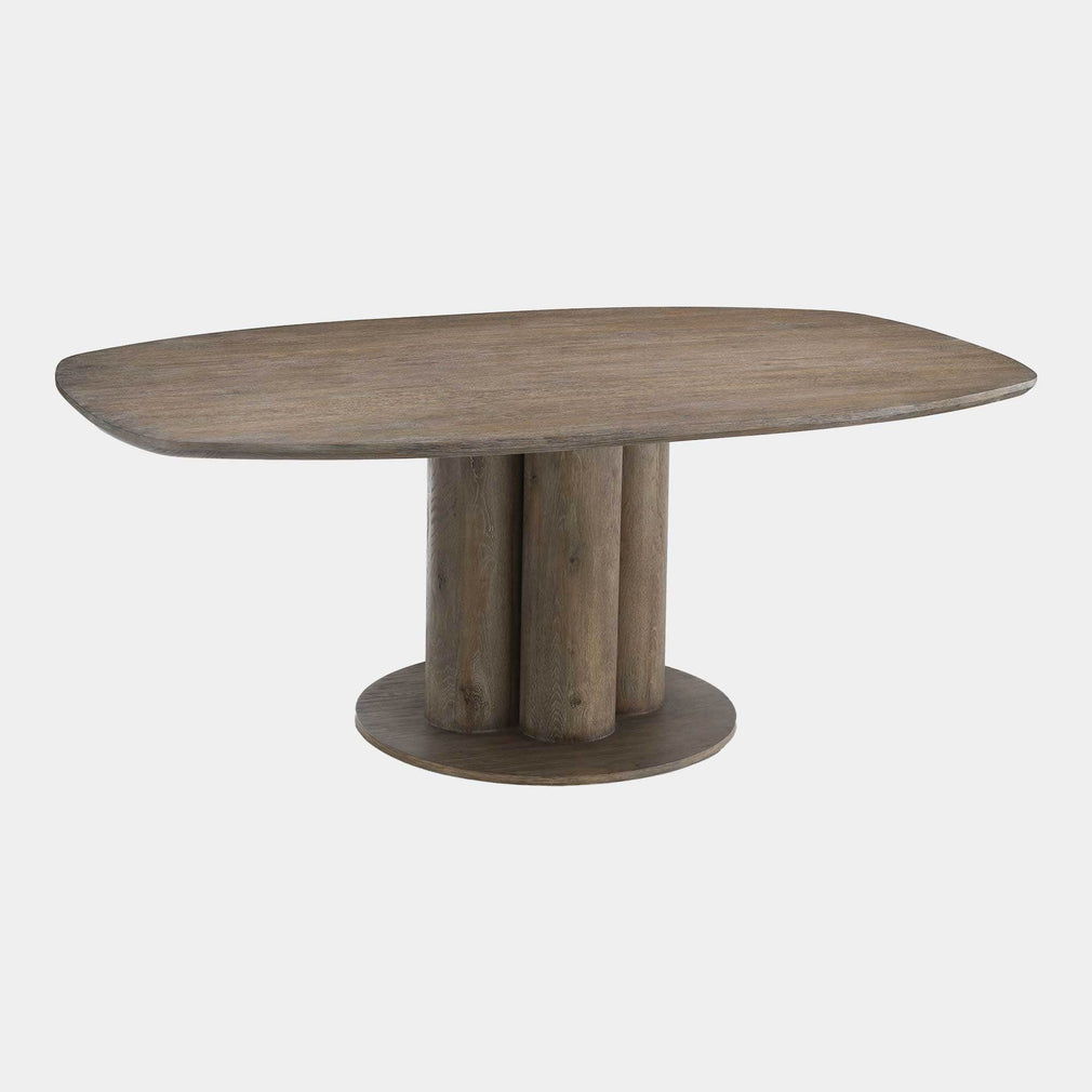 Westwood - 200cm Oval Dining Table - Silverstone Oak Veneer