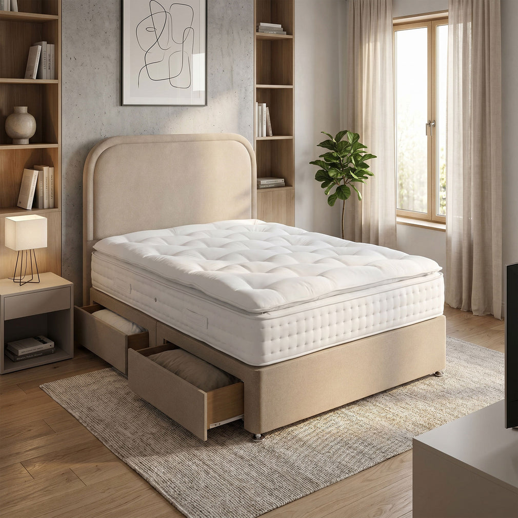 Welwyn 2000 Pillowtop - Divan Bed, Mattress & Headboard