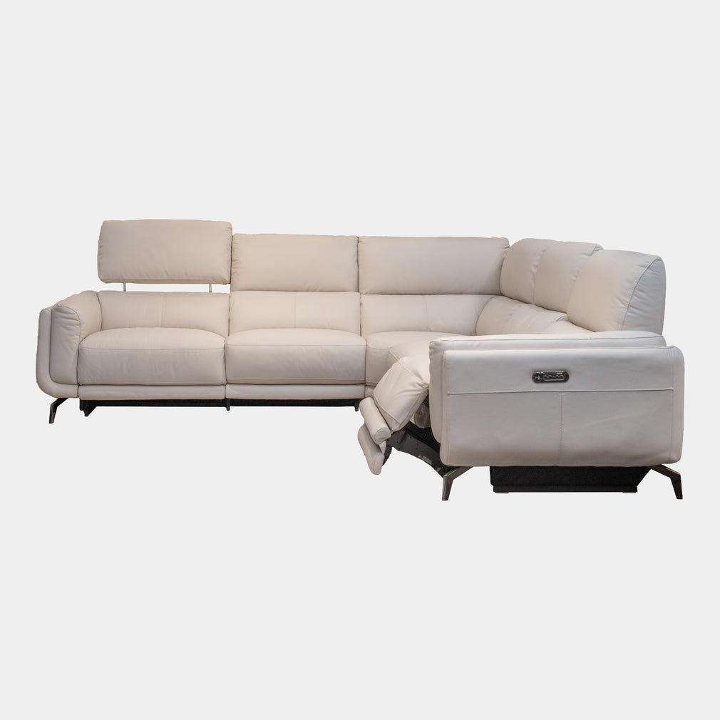 Corner Group With Recliners In Leather Cat 20 Split NWS 521E Frost