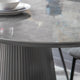 Dario - 180cm Dining Table With Dark Grey Sintered Stone Top