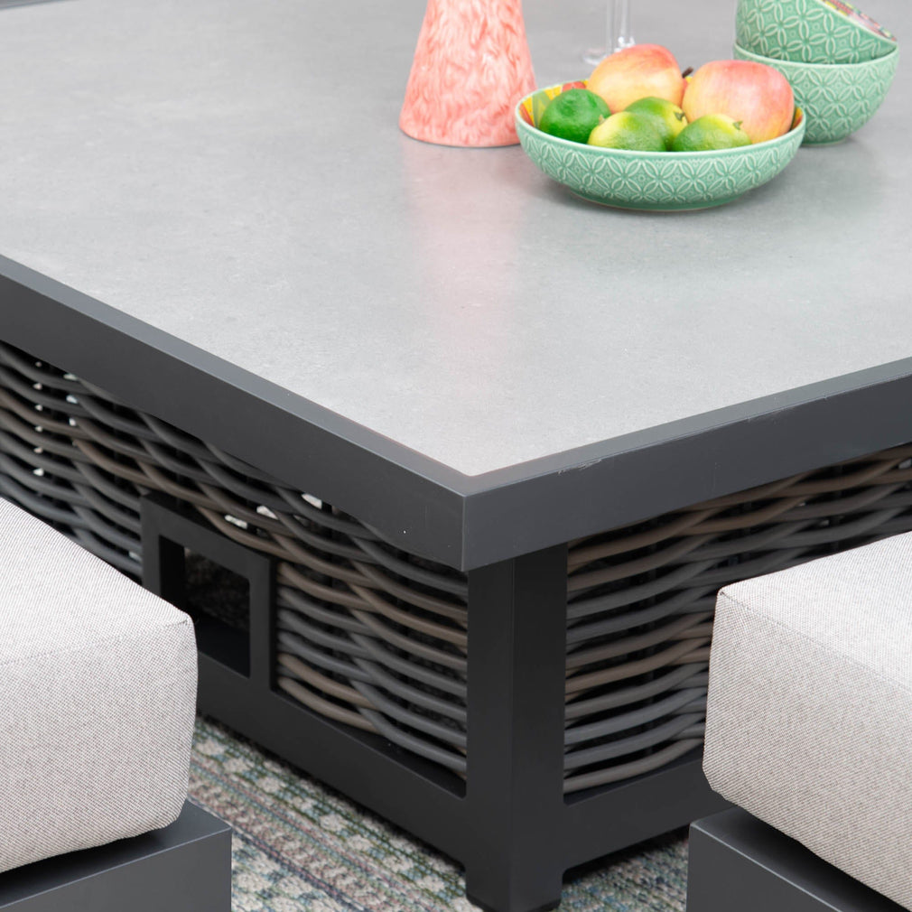 Wicker Modular Corner Dining Set