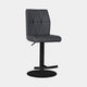 Essen - Dark Grey PU Bar Stool With Black Metal Base