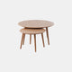 Riley - Circular Nest Of Tables In Natural Oak Finish