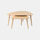 Riley - Triangular Nest Of Tables In Natural Oak Finish