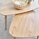 Riley - Triangular Nest Of Tables In Natural Oak Finish