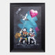 Garcon, Fille & Colombe - by Romaric Framed Wall Print