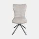Alonso - Swivel Dining Chair In Beige Fabric