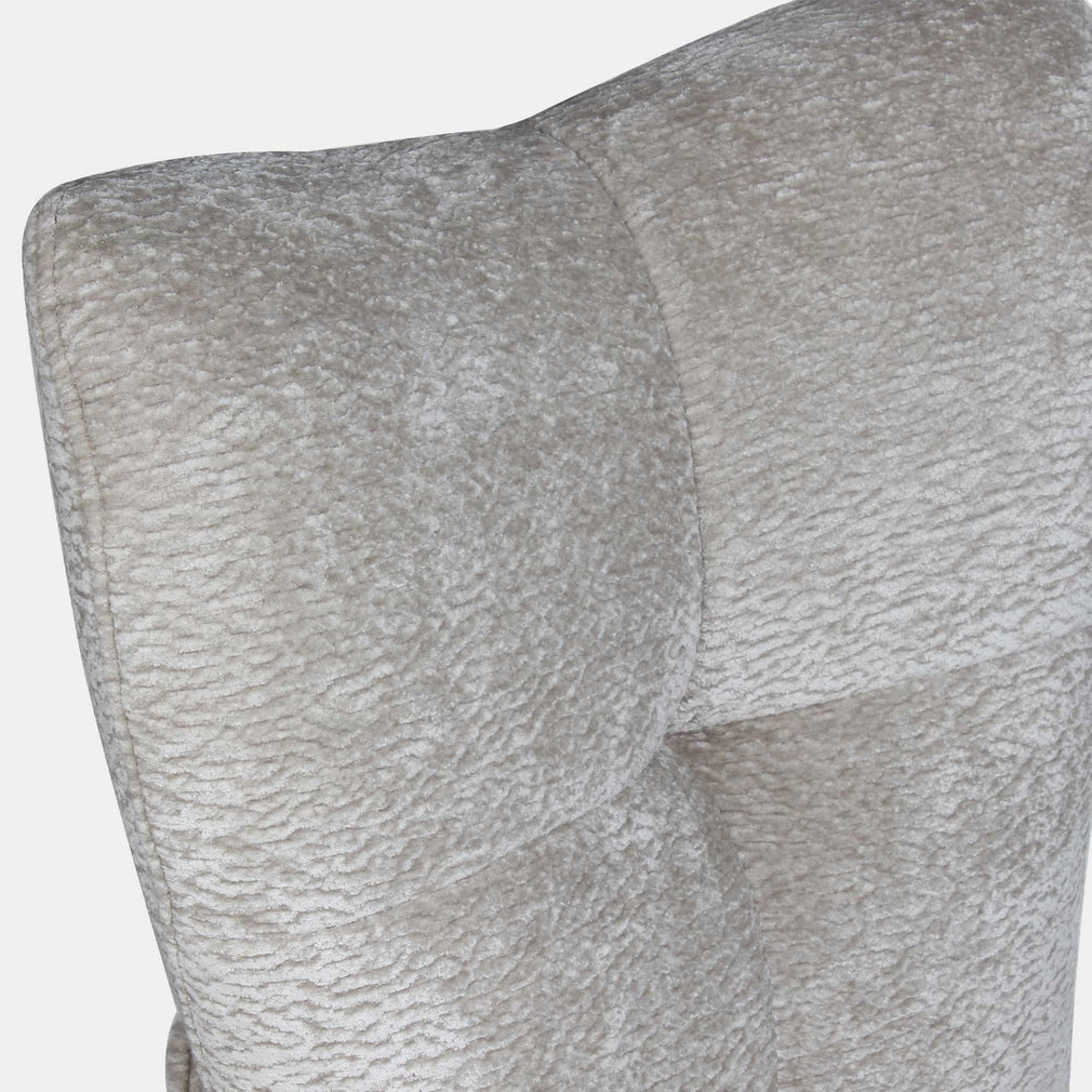 Alonso - Swivel Dining Chair In Beige Fabric