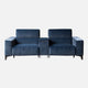 Hollywood - 2 Seat Cinema Sofa & Multimedia Console With Power Recliners In Fabric