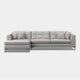 Aspen - Large LHF Standard Back Chaise Sofa In Fabric
