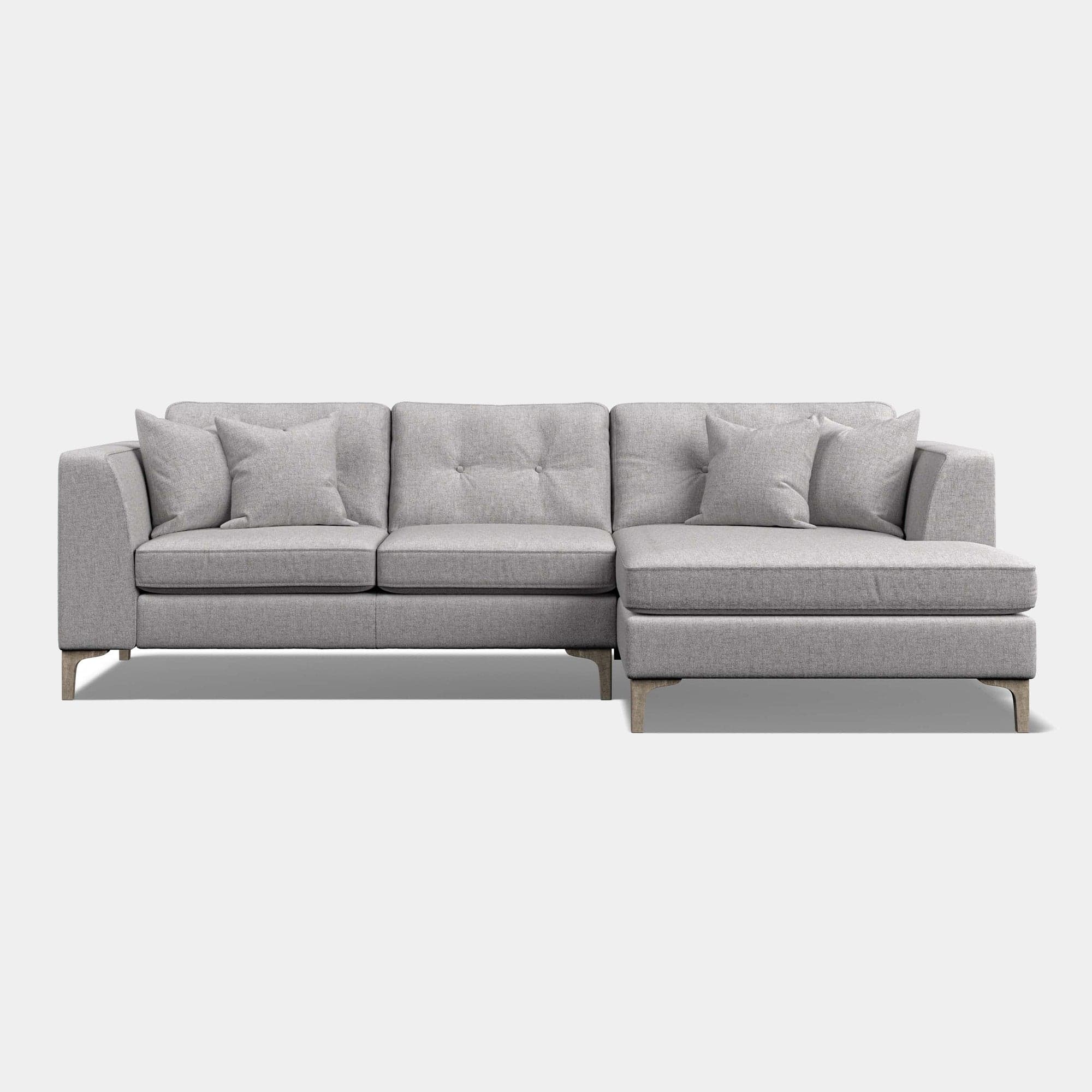 Aspen - Small RHF Standard Back Chaise Sofa In Fabric