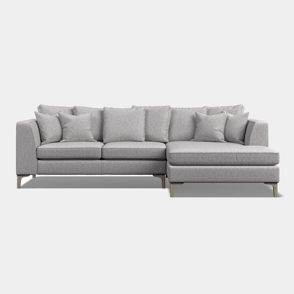 Aspen - Small RHF Pillow Back Chaise Sofa In Fabric