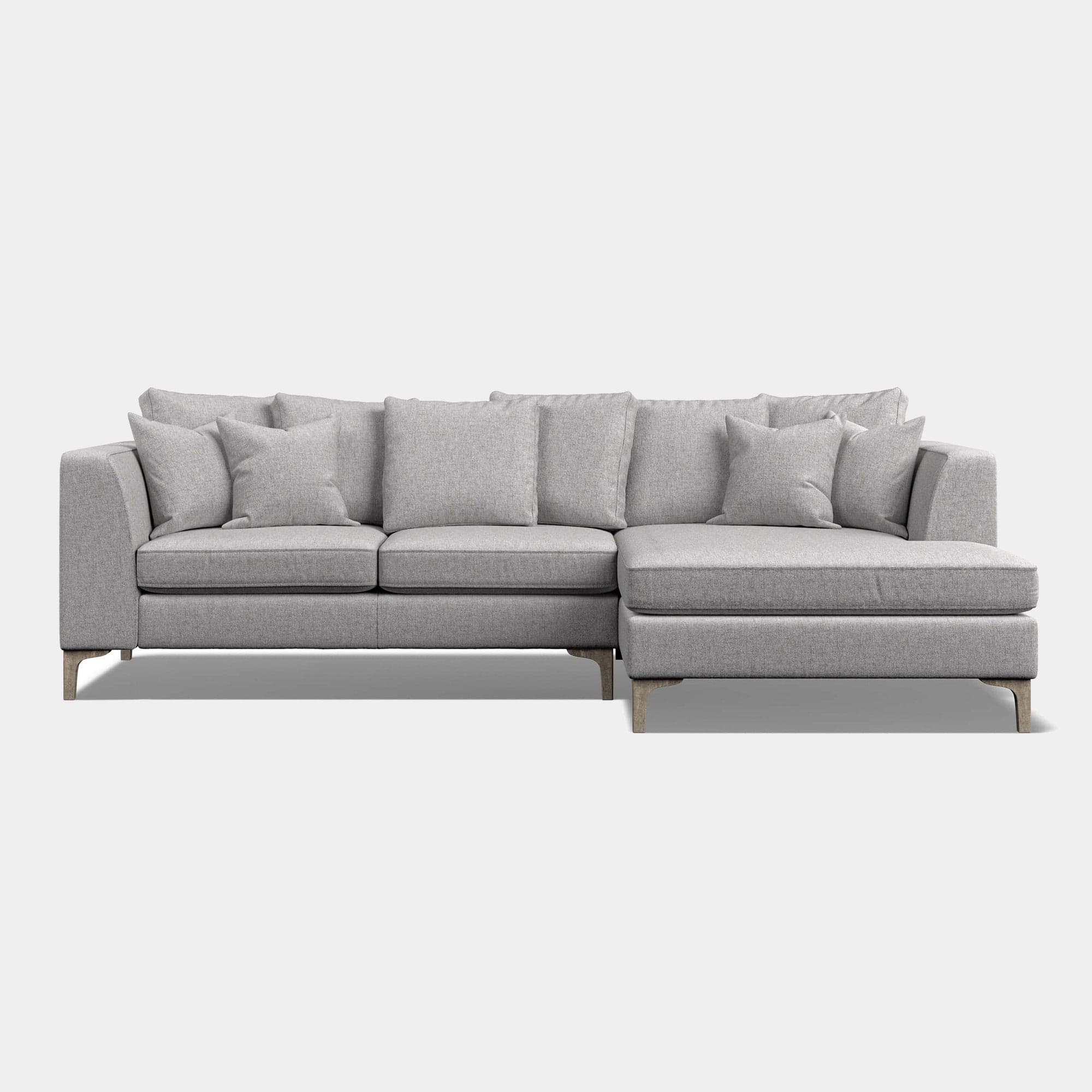 Aspen - Small RHF Pillow Back Chaise Sofa In Fabric