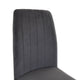 Terni - Velvet Dining Chair In Dark Grey