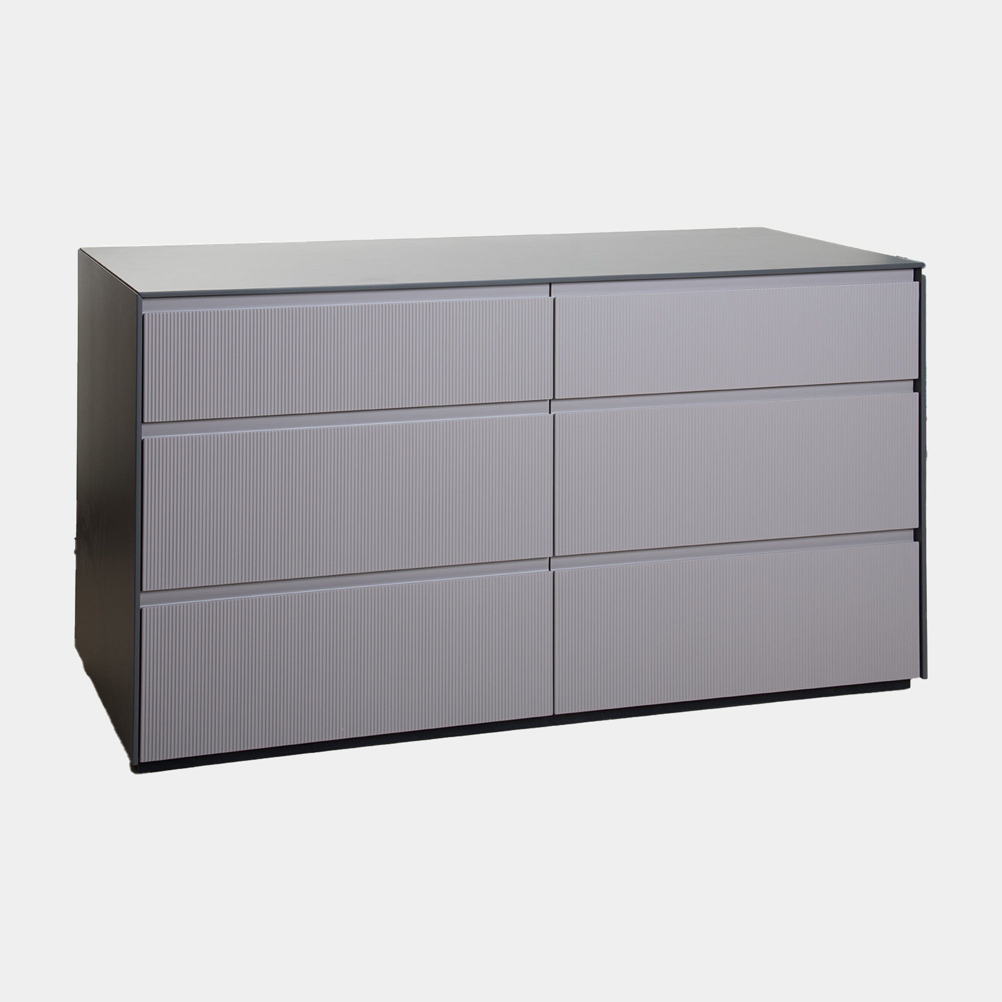 Angel Falls - 6 Drawer Chest In Flannel Grey Matt