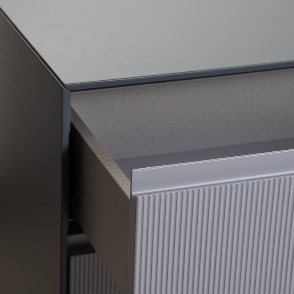 Angel Falls - 6 Drawer Chest In Flannel Grey Matt