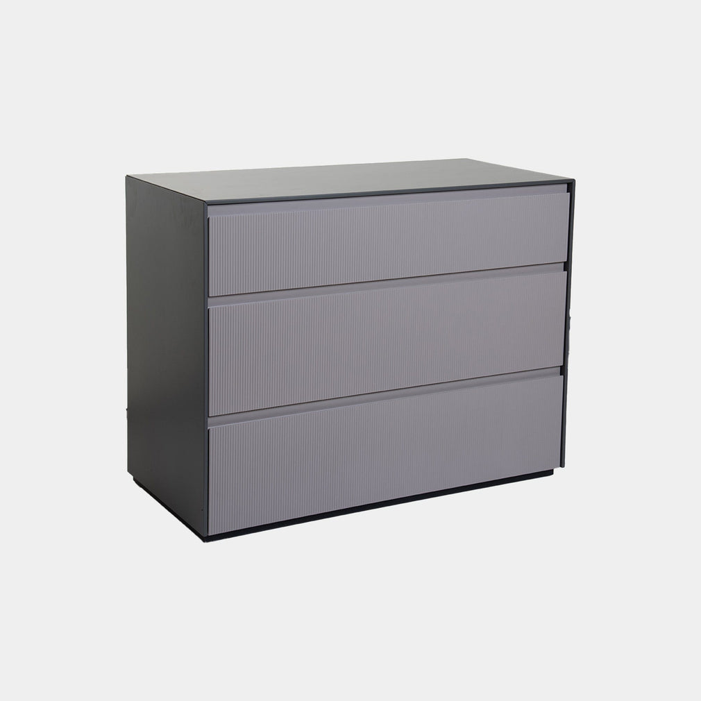 Angel Falls - 3 Drawer Chest In Flannel Grey Matt