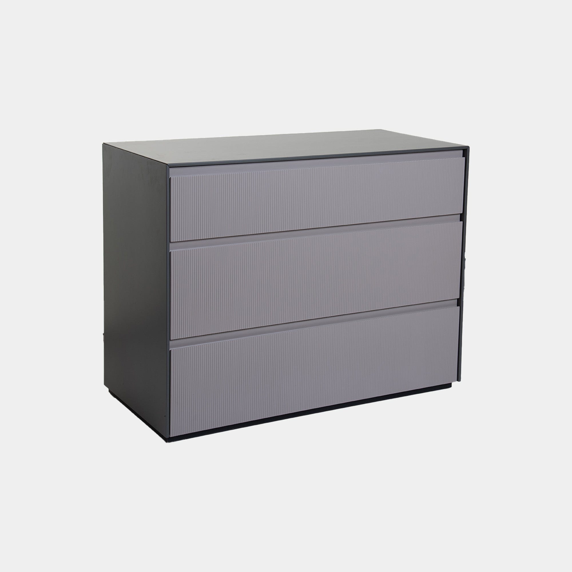 Angel Falls - 3 Drawer Chest In Flannel Grey Matt