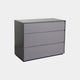 Angel Falls - 3 Drawer Chest In Flannel Grey Matt