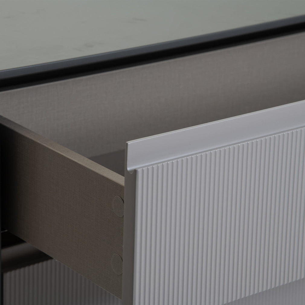 Angel Falls - 3 Drawer Chest In Flannel Grey Matt