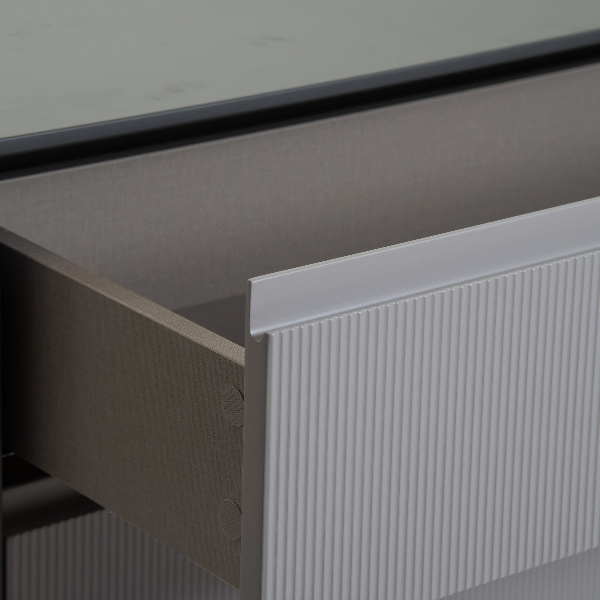 Angel Falls - 3 Drawer Chest In Flannel Grey Matt