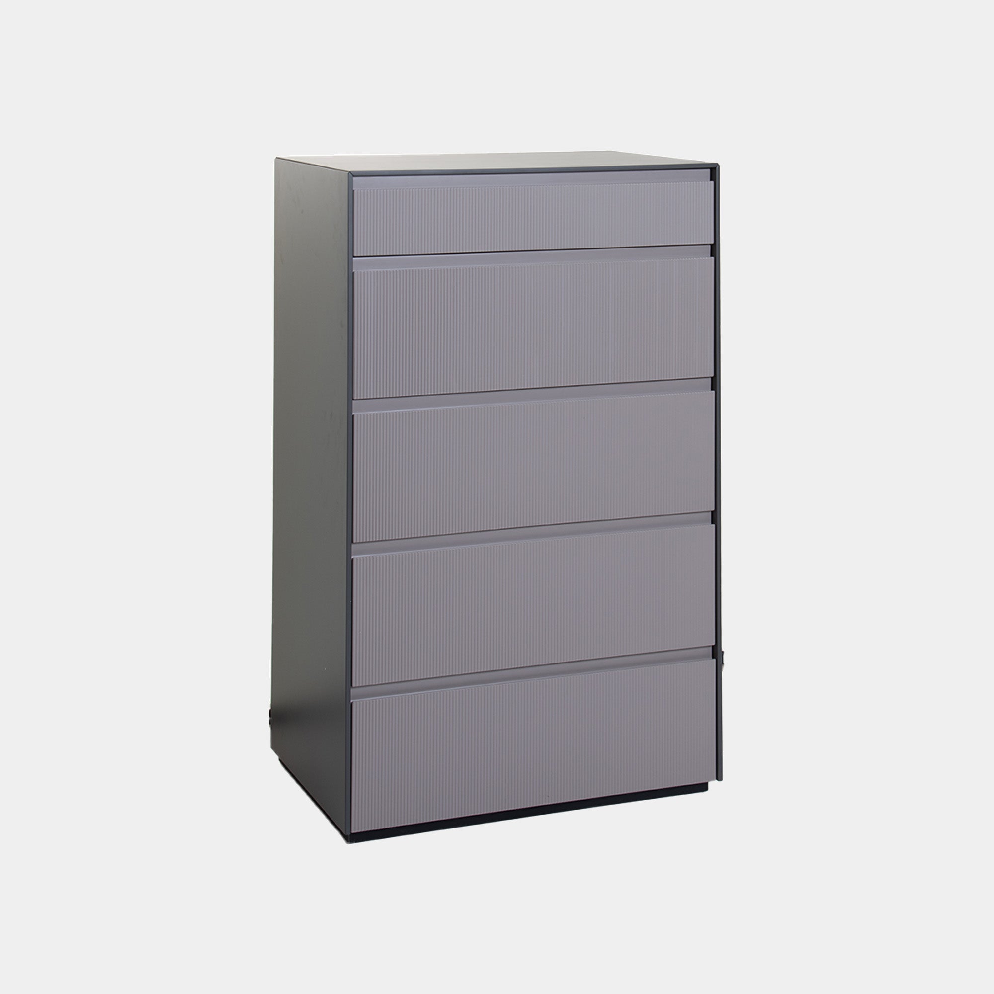 Angel Falls - 5 Drawer Chest In Flannel Grey Matt