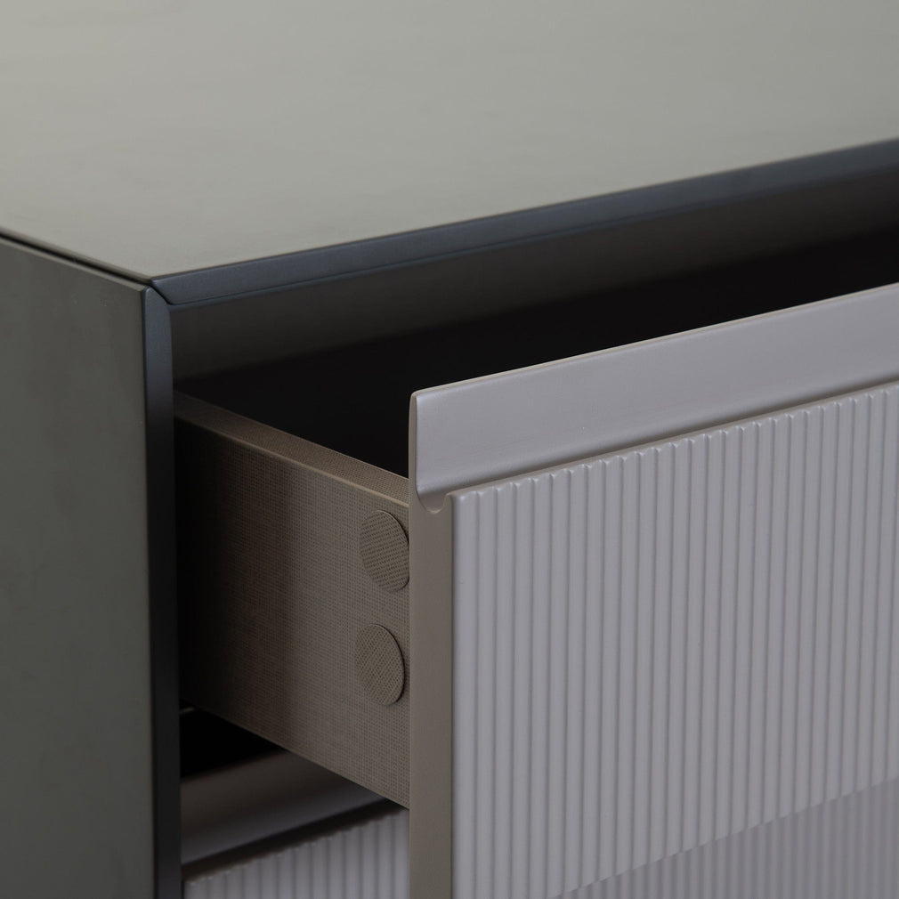 Angel Falls - 5 Drawer Chest In Flannel Grey Matt