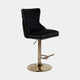 Dubai - Bar Stool With Lion Head In Black Velvet