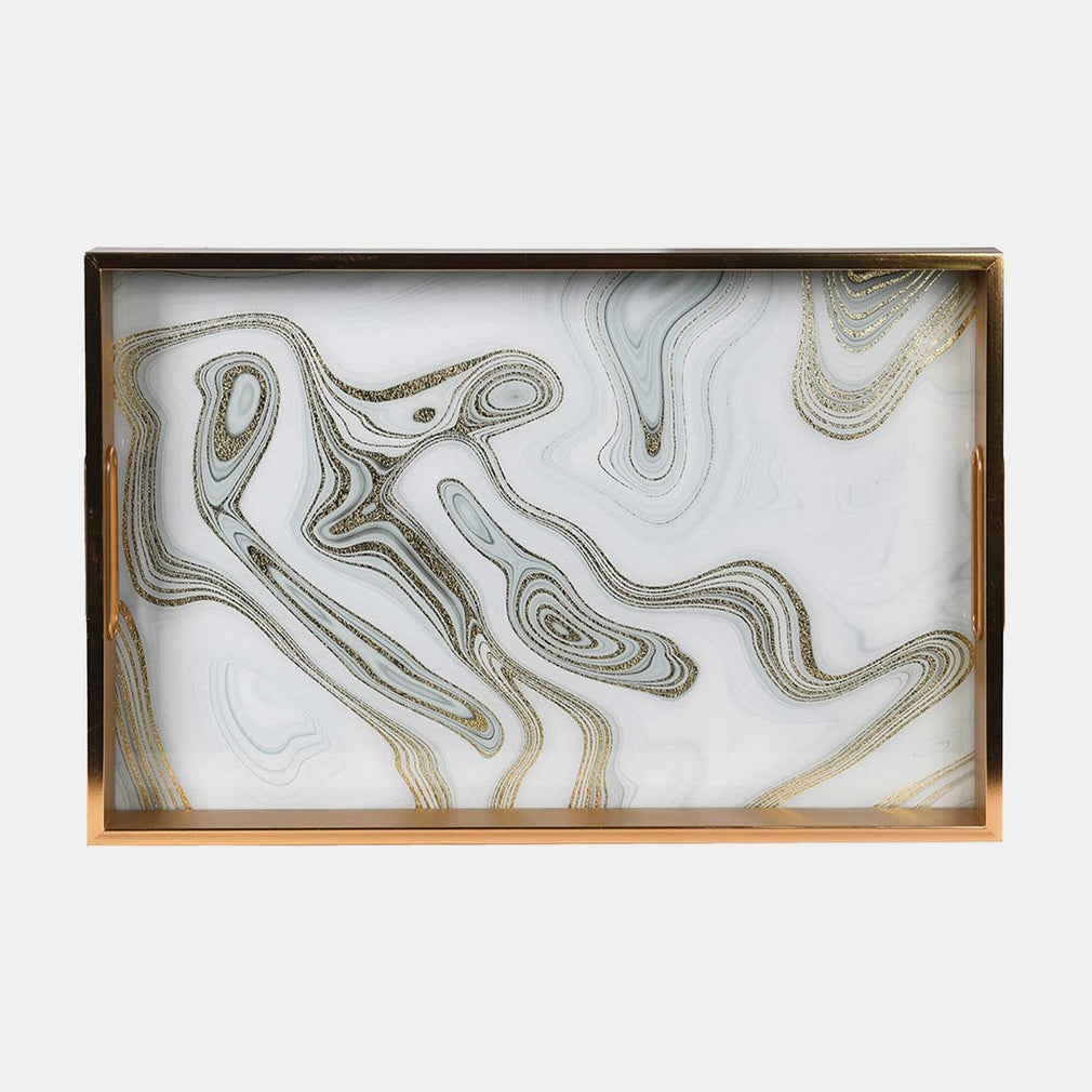 Ice Swirl - Set of Rectangular Trays