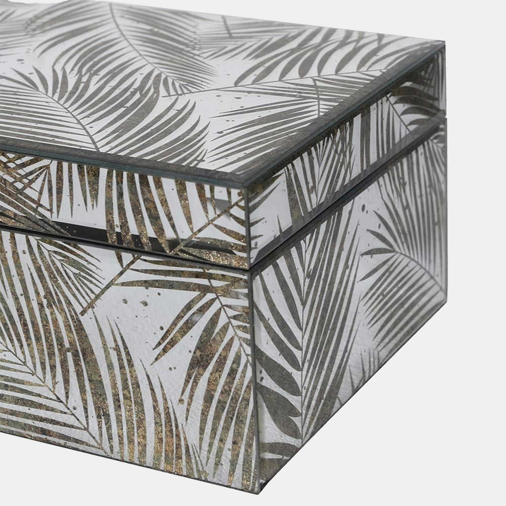 Palm Leaf Print - Jewellery Boxes Set of 2
