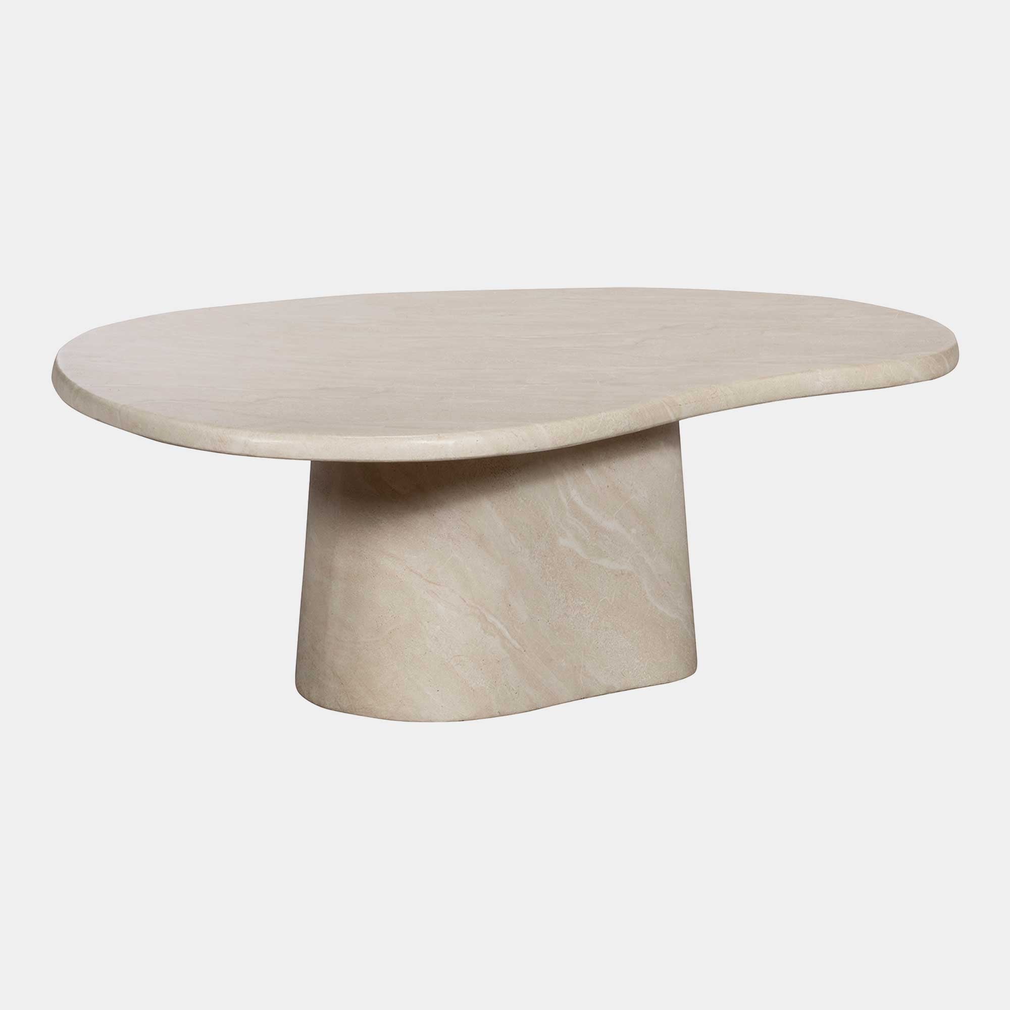 Turi - Travertine Effect Coffee Table