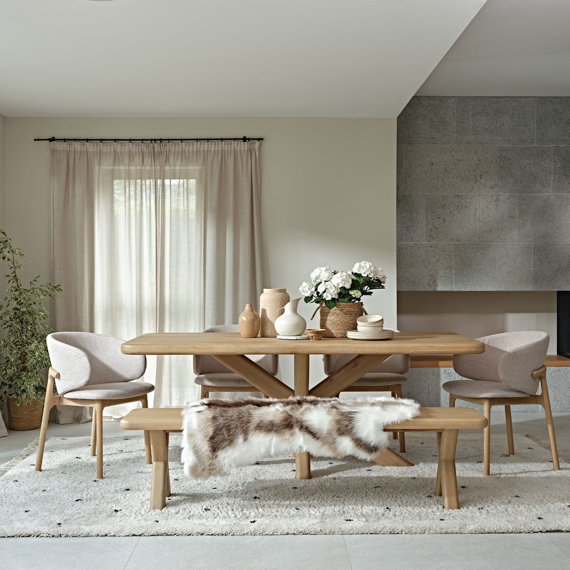 West Lake - Dining Table, White Oak