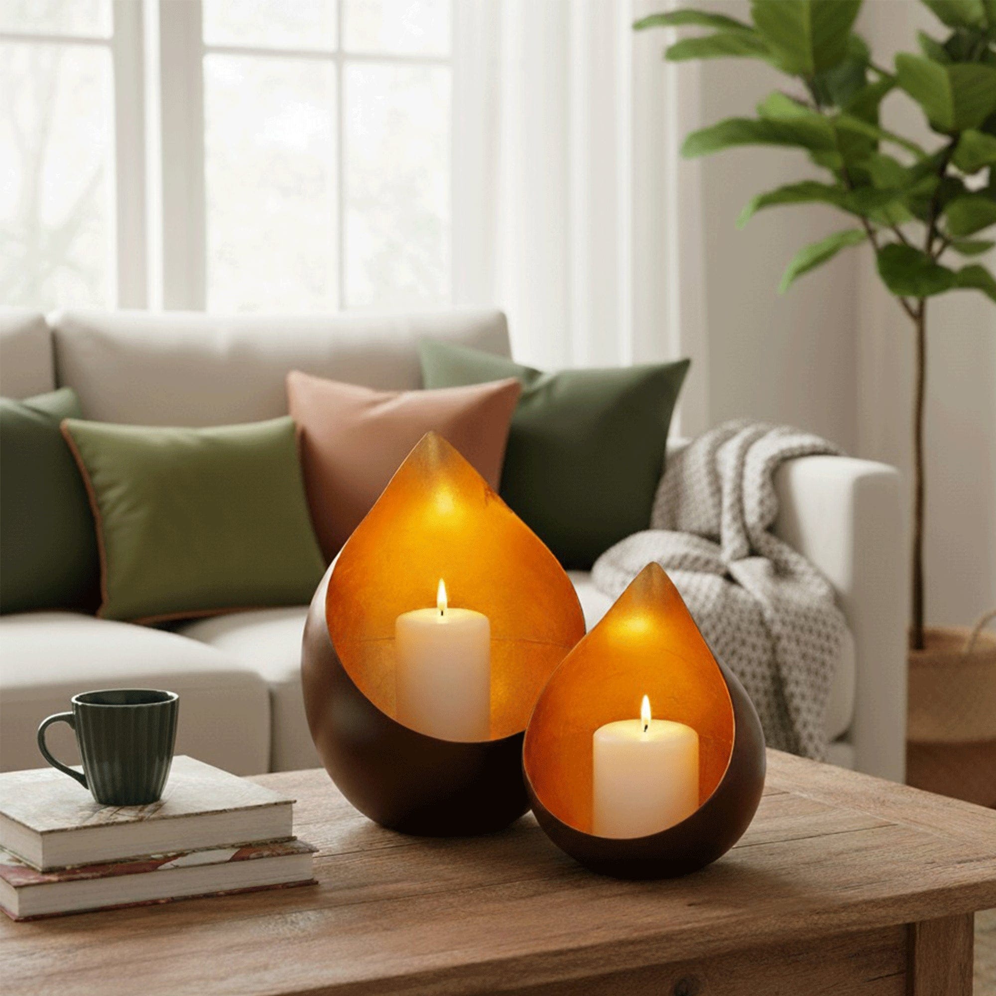 Ember Drop Candle Holder Large (BO)