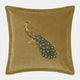 Emperor - Mustard Embroidered Cushion 55x55cm