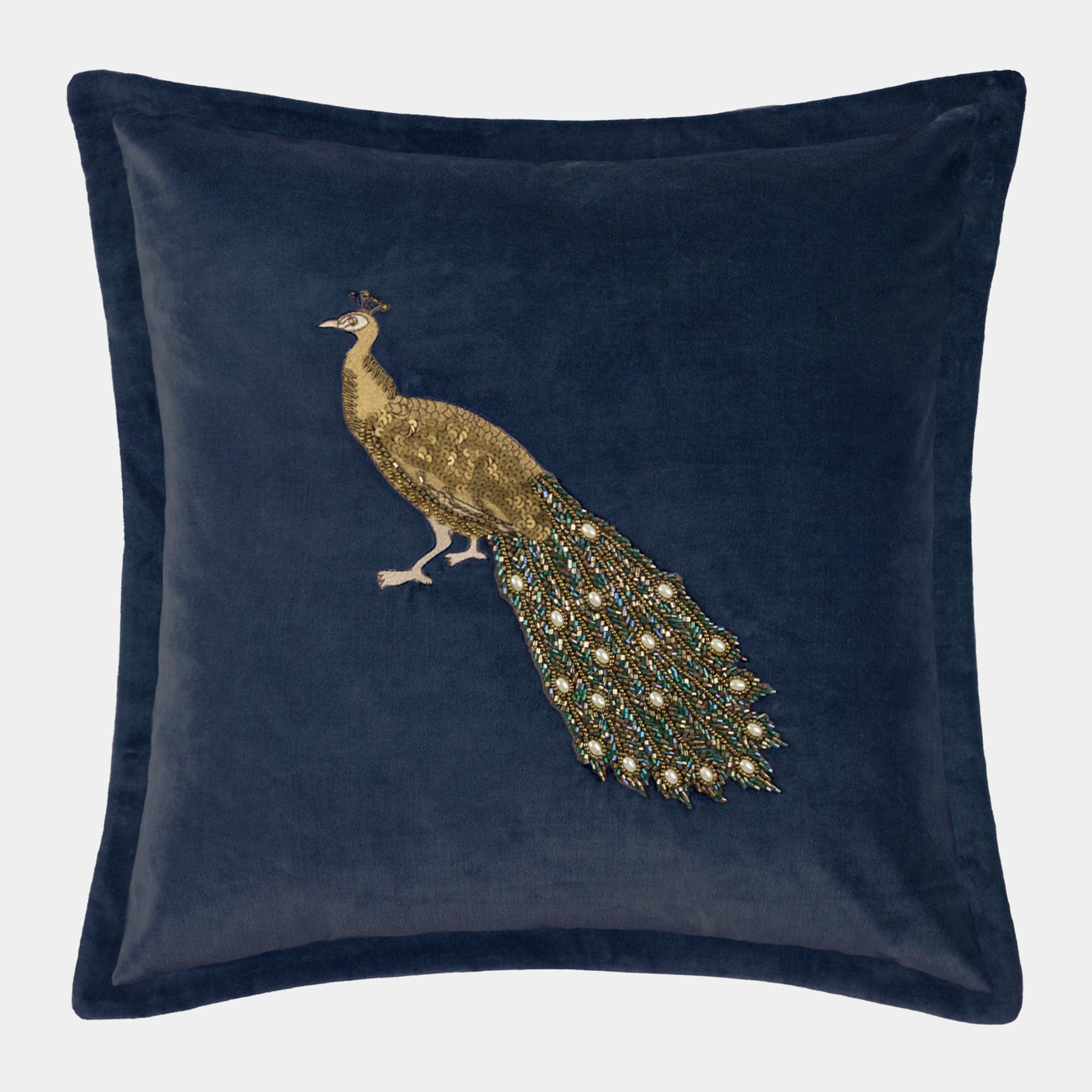 Emperor - Midnight Embroidered Cushion 55x55cm