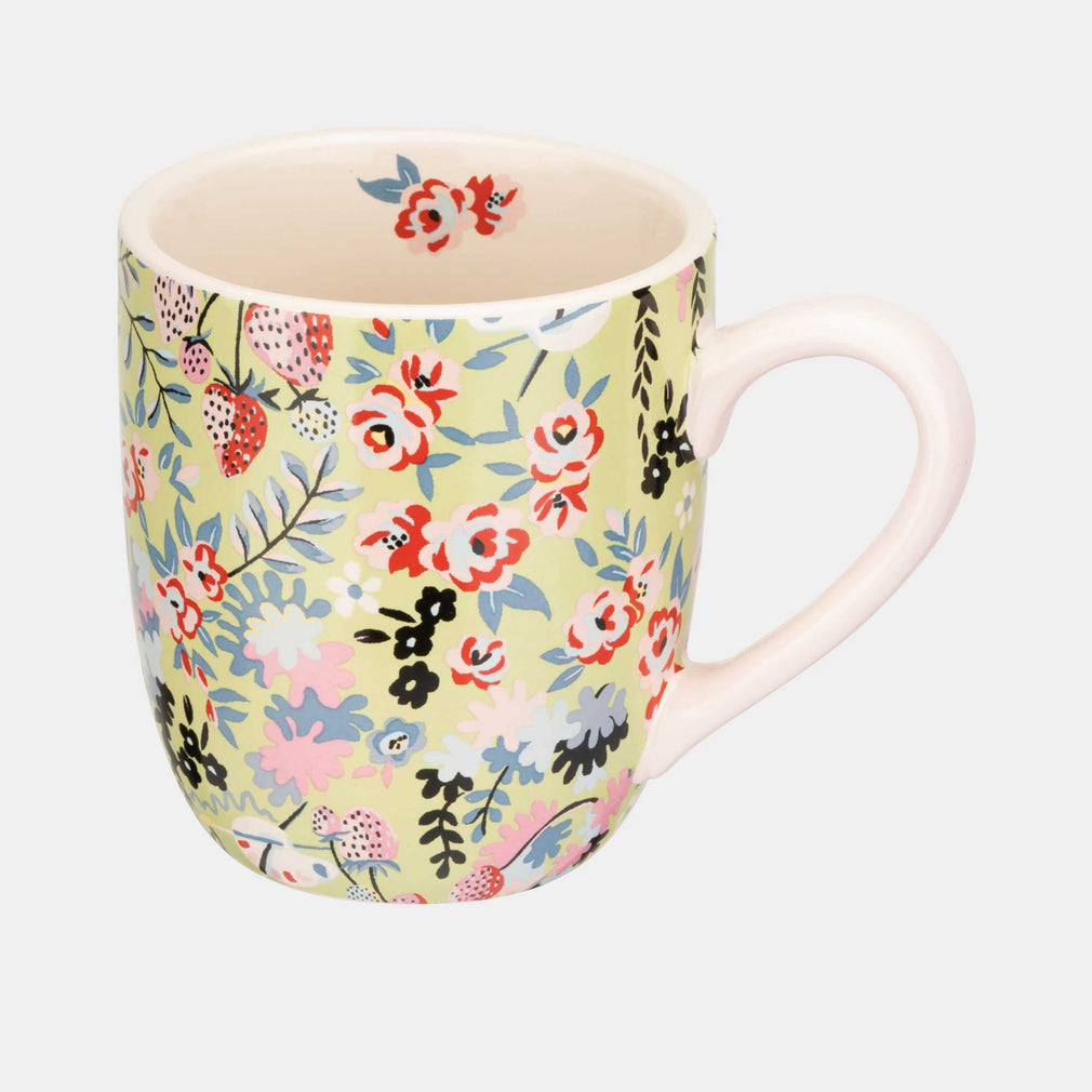 Cath Kidston - Green Ditsy Floral Breakfast Mug
