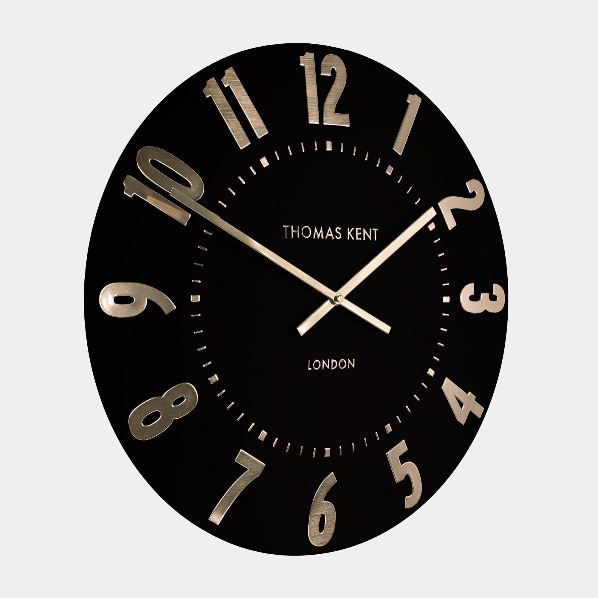 Mulberry - Noir Wall Clock 50cm