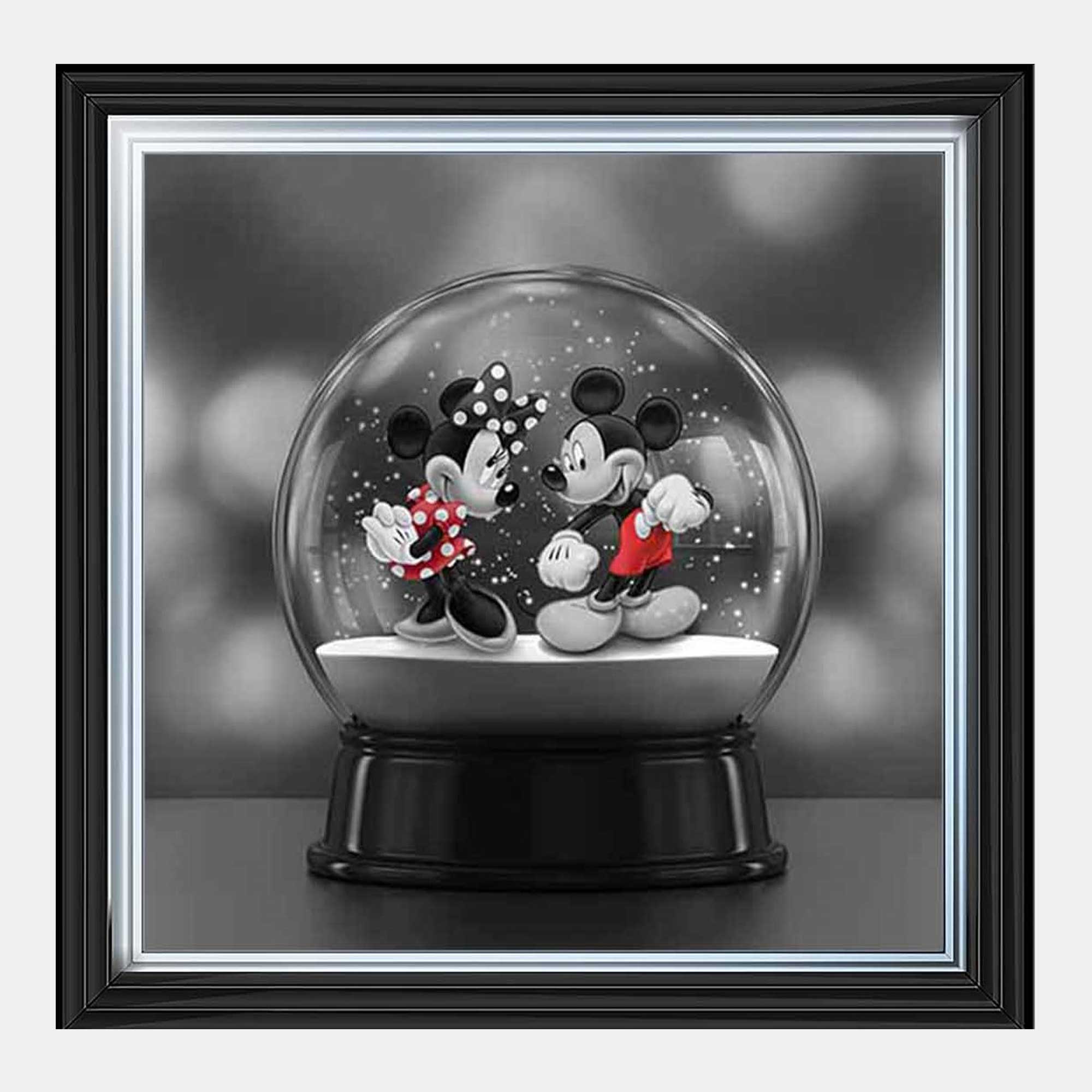 Mickey & Minnie Snow Globe - Liquid Art