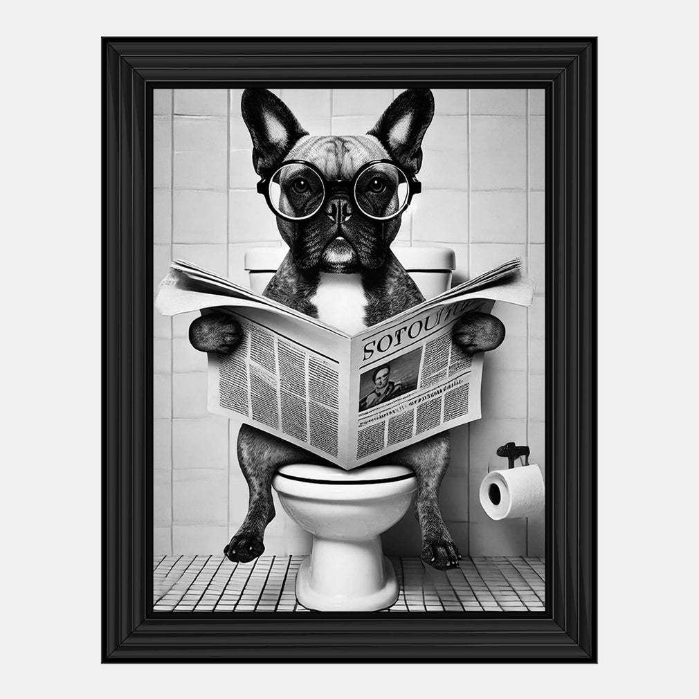 Benny News Hound - Framed Print