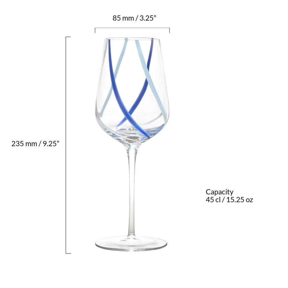 Rio Azure - Set of 2 Wine Glasses