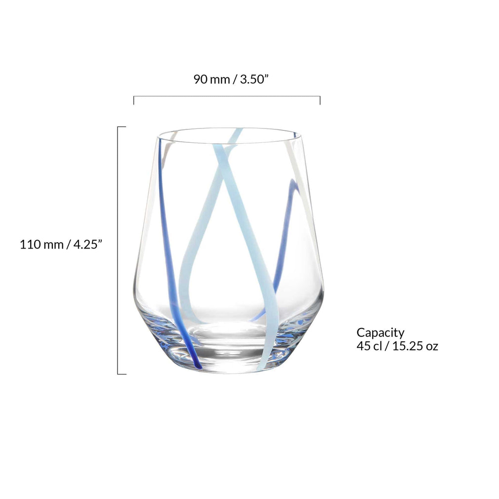 Rio Azure - Set of 2 Tumbler Glasses