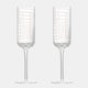 Maze - Set of 2 Champagne Flutes