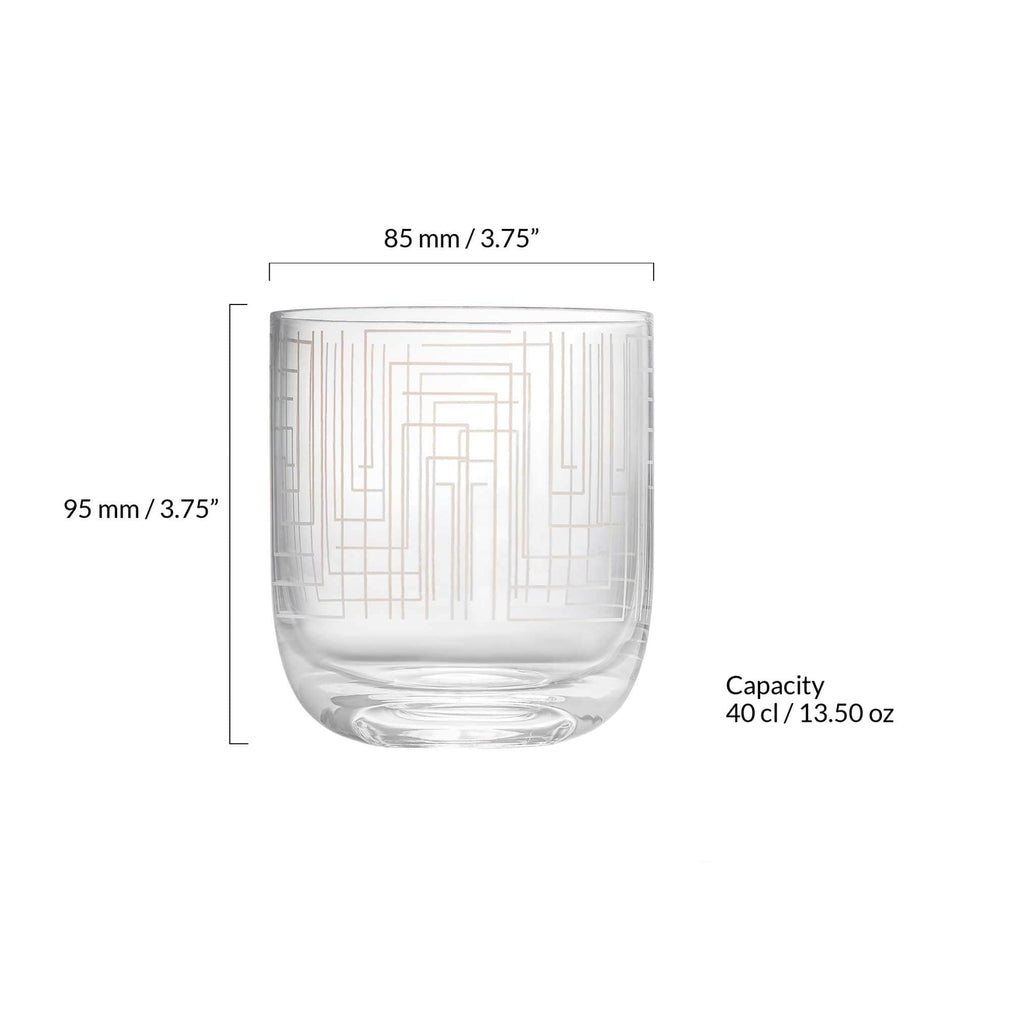 Maze - Set of 2 Tumbler Glasses