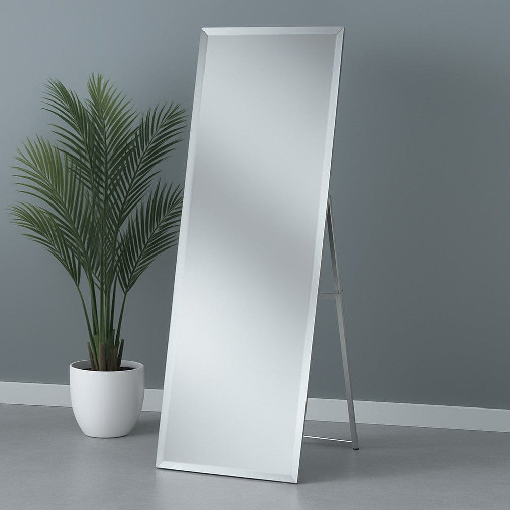 Marilyn Bevelled Cheval Mirror 153x47cm (WG)