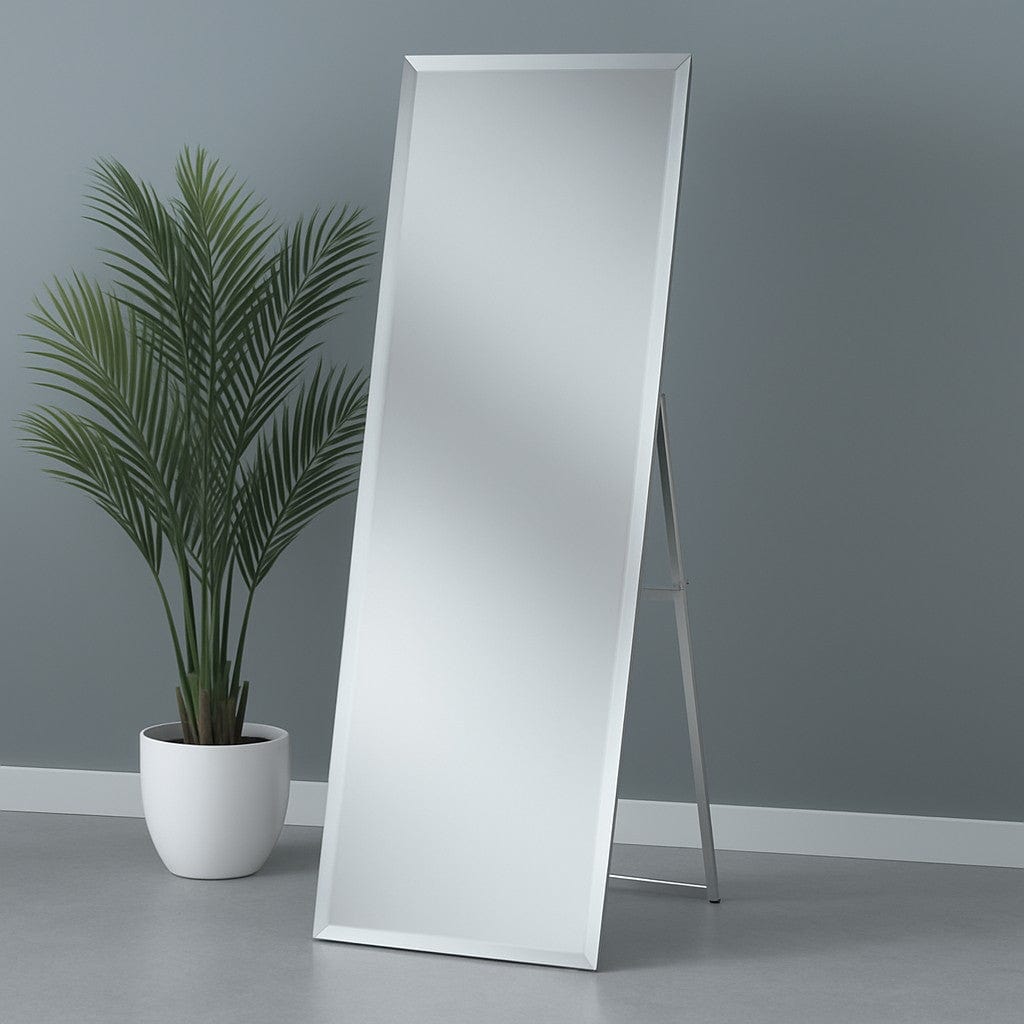 Marilyn Bevelled Cheval Mirror 153x47cm (WG)