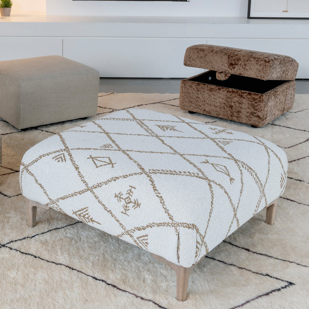 Navajo - Square Stool In Fabric