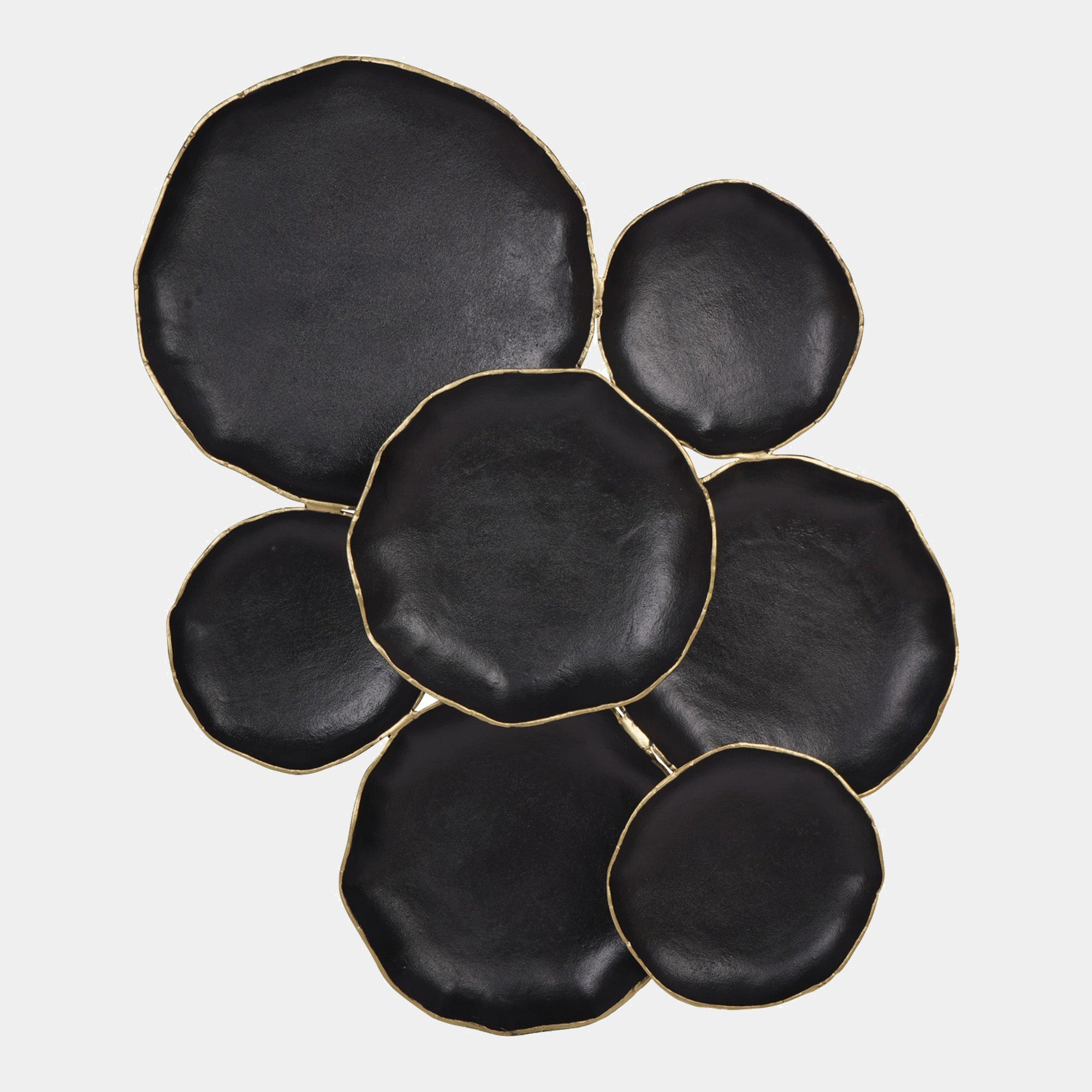 Arlow - Black 7 Disc Metal Wall Art