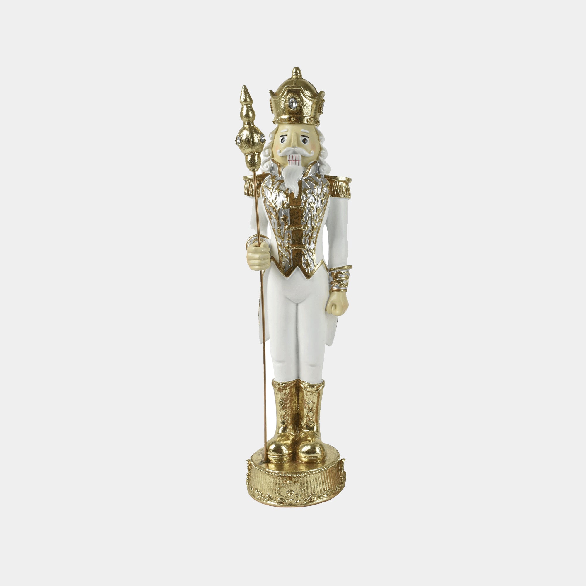 Festive - White & Gold Nutcracker