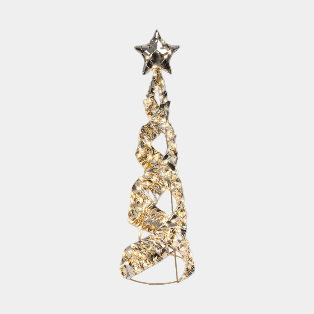 Ribbons of Gold - Festive LED Star Cone